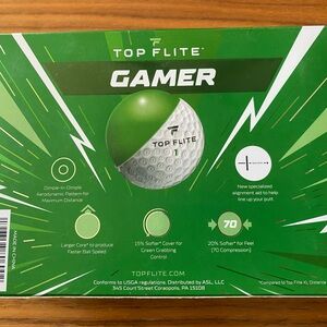 Top Flite Gamer Golf Balls - Green and White